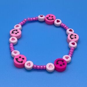 Y2K Bracelets “All Pink” Stretchy Beaded Bracelet